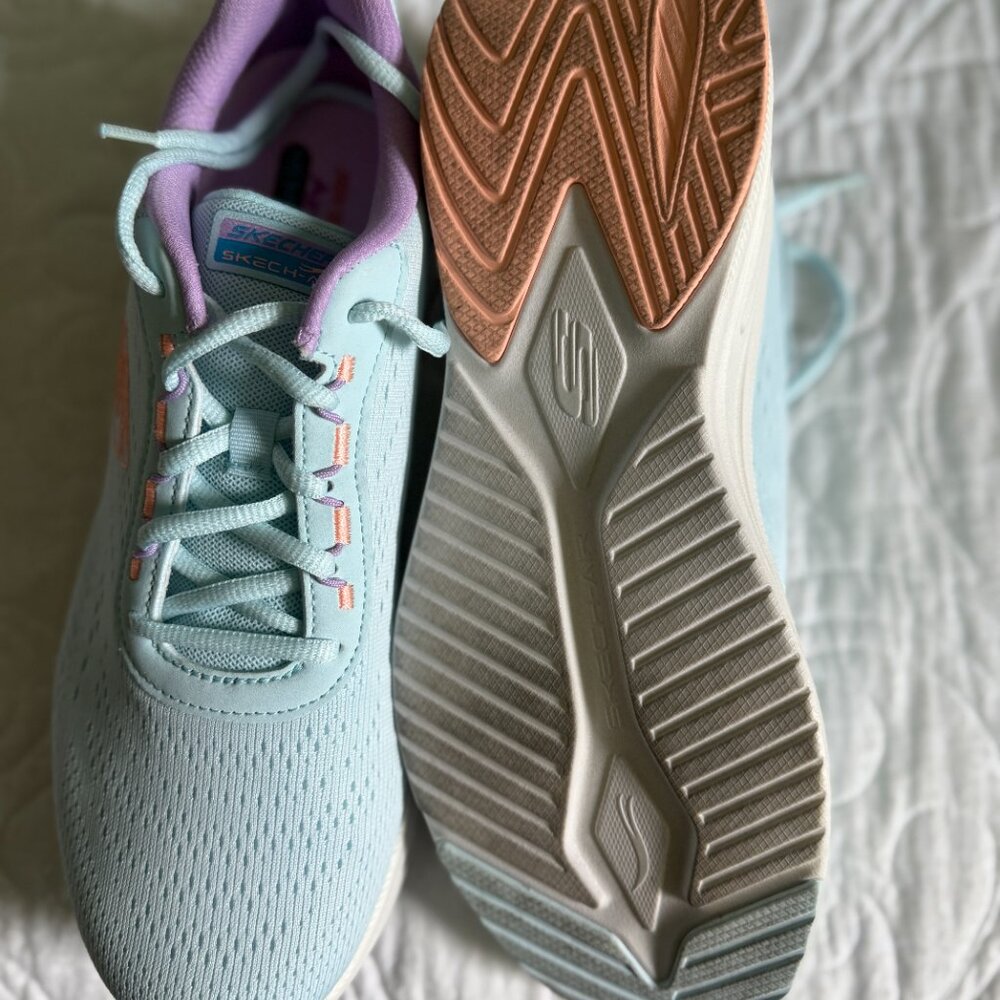 SKETCHERS AIR COOLED MEMORY FOAM- BLUE 10 - Picture 2 of 7